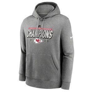 Kansas City Chiefs Nike 2024 AFC Champions Locker Room Trophy Coll Hoodie Size L